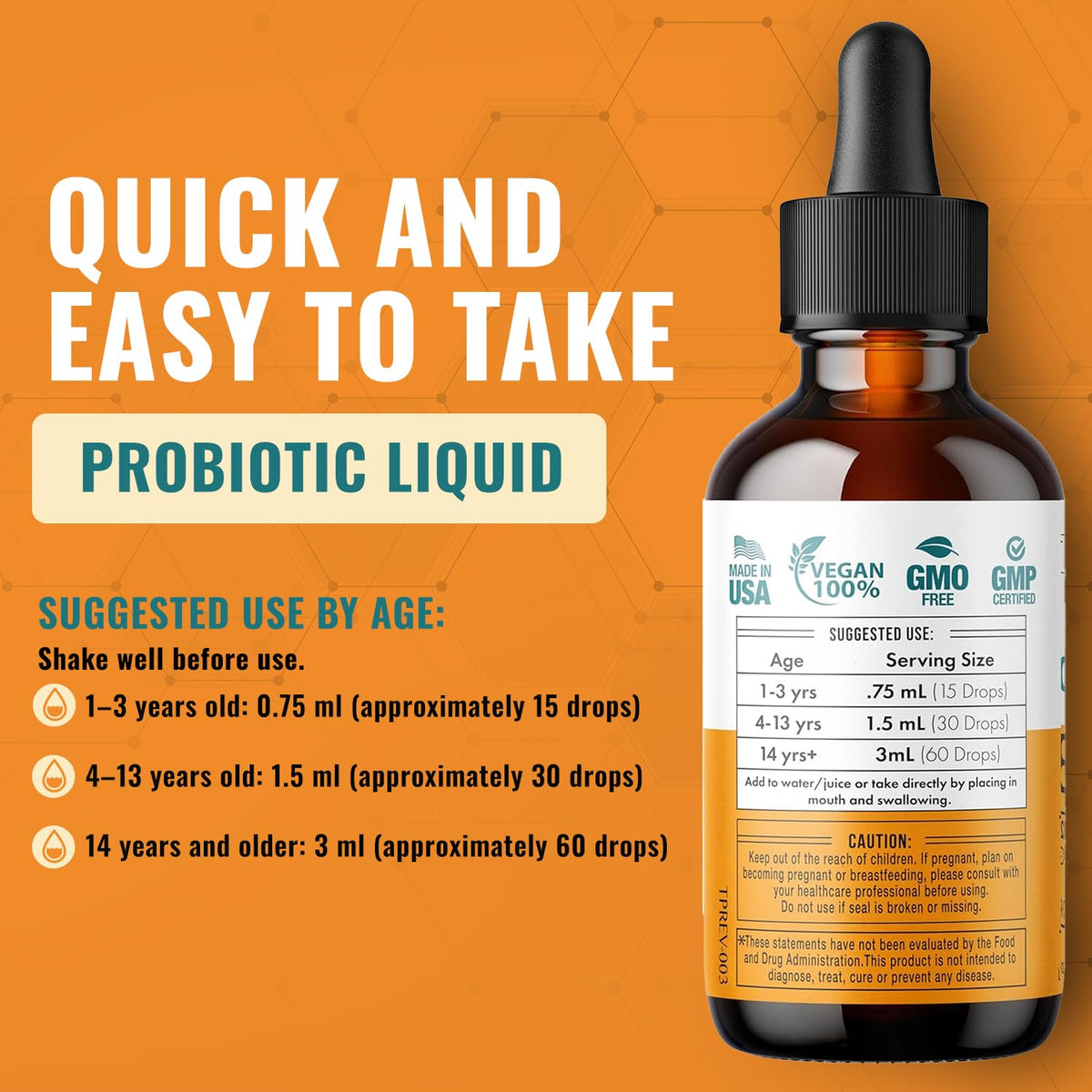 Liquid Probiotic for Women, Men, Kids, Toddler Probiotic: USDA Organic Probiotics, Vegan Probiotic Liquid & Alfalfa Blend + Acidophilus for Gut Health, - PrimeBioHealth - canada supplements