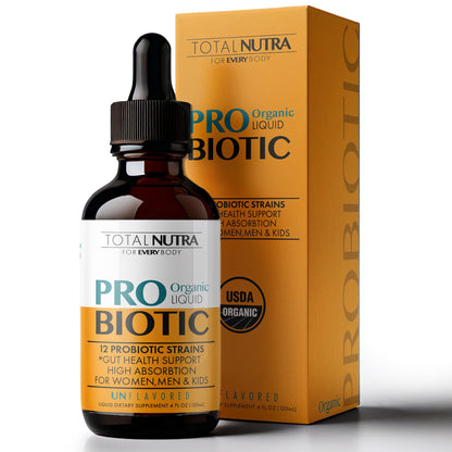 Liquid Probiotic for Women, Men, Kids, Toddler Probiotic: USDA Organic Probiotics, Vegan Probiotic Liquid & Alfalfa Blend + Acidophilus for Gut Health, - PrimeBioHealth - canada supplements