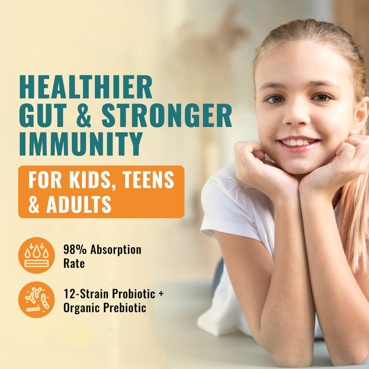 Liquid Probiotic for Women, Men, Kids, Toddler Probiotic: USDA Organic Probiotics, Vegan Probiotic Liquid & Alfalfa Blend + Acidophilus for Gut Health, - PrimeBioHealth - canada supplements