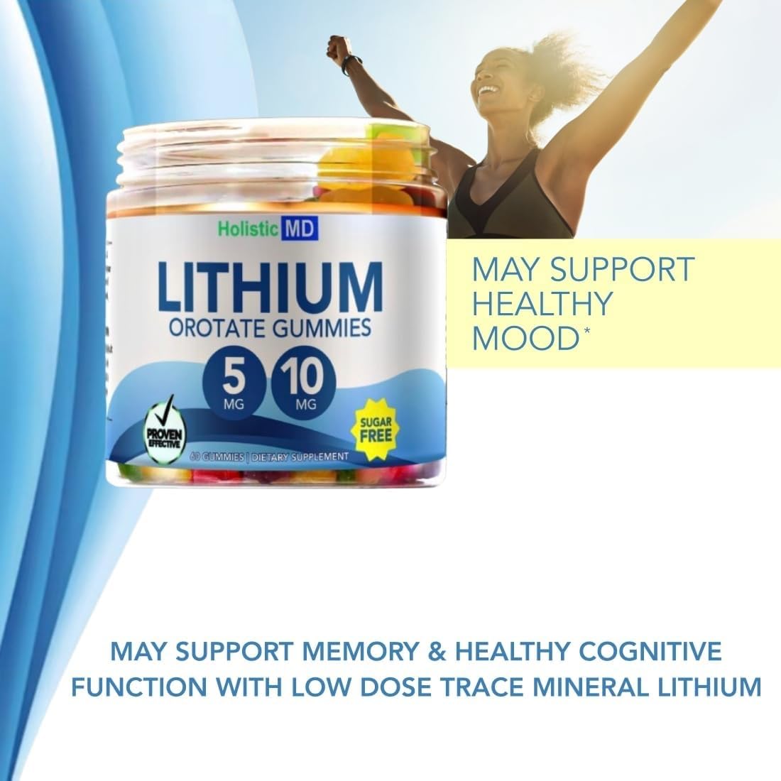 Lithium Orotate 5mg 10mg | for Men Women Kids | Lithium Orotate clinically Studied Chelated High Biovalable | 3 Flavors Sugar - PrimeBioHealth - canada supplements