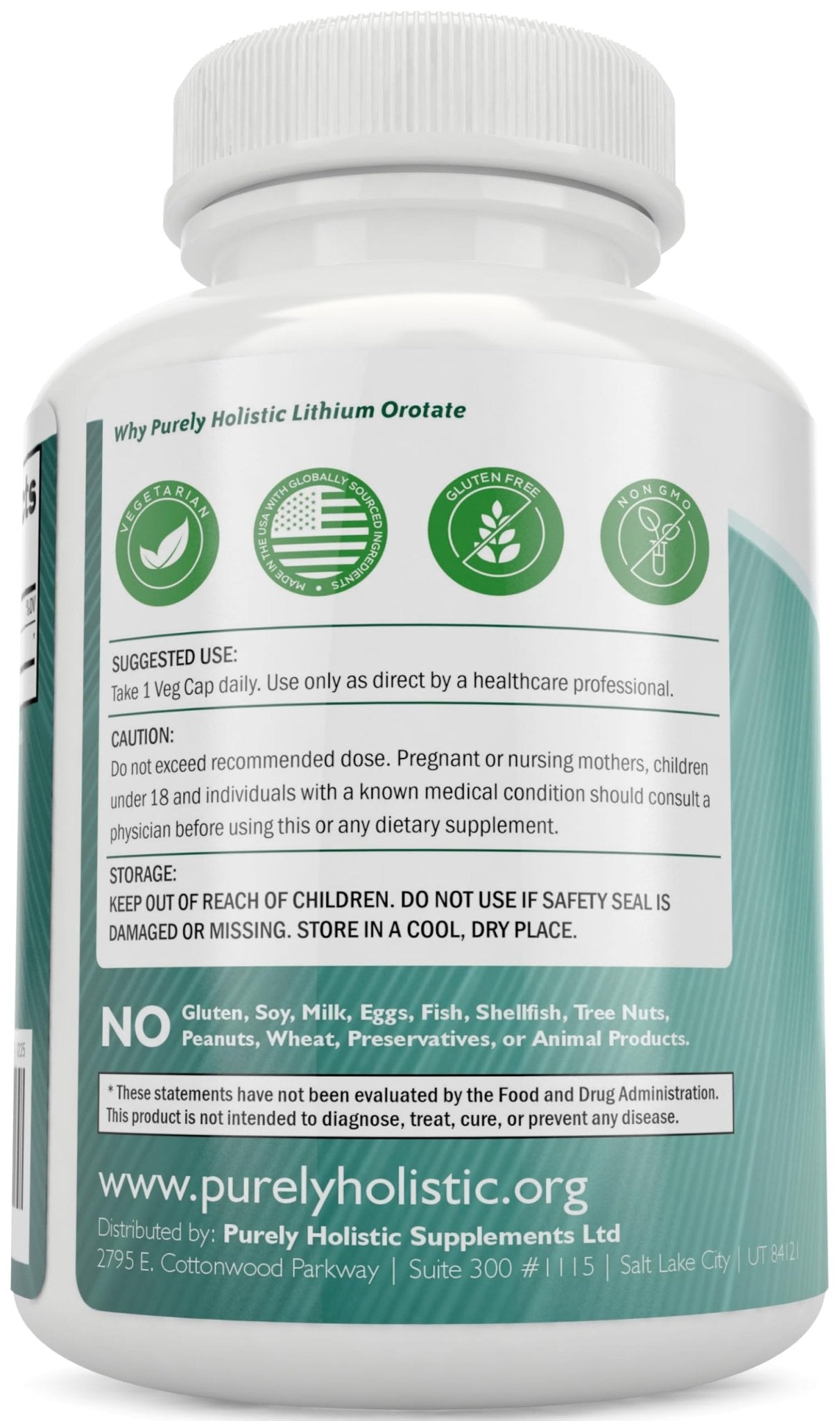 Lithium Orotate 5mg, 180 Vegetarian Lithium Capsules, Supplement Lithium Orotate 5mg, 180 Vegetarian Lithium Capsules, Helps Maintain Healthy Mood - PrimeBioHealth - canada supplements