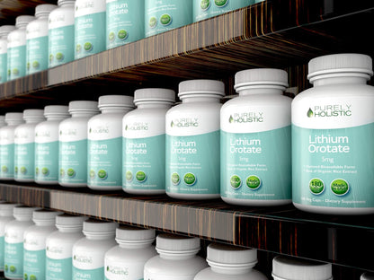 Lithium Orotate 5mg, 180 Vegetarian Lithium Capsules, Supplement Lithium Orotate 5mg, 180 Vegetarian Lithium Capsules, Helps Maintain Healthy Mood - PrimeBioHealth - canada supplements