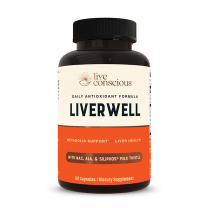 LiverWell Liver Cleanse, Rejuvenation, Metabolic Support - Liver Supplement for Liver Health w/Highly Bioavailable Milk Thistle Extract, N-Acetyl Cysteine, Alpha Lipoic Acid, Zinc, Selenium - 60 Caps - PrimeBioHealth - canada supplements