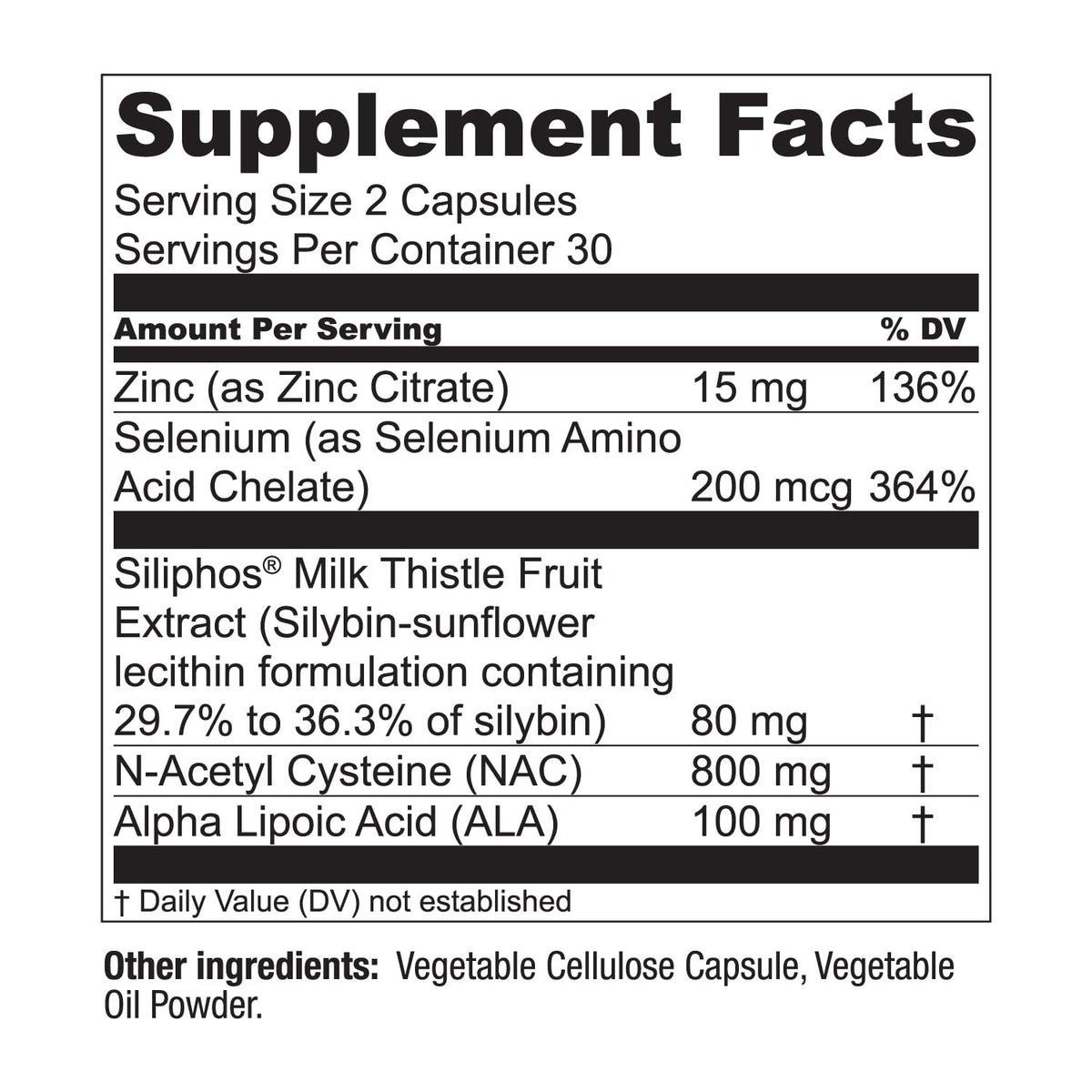 LiverWell Liver Cleanse, Rejuvenation, Metabolic Support - Liver Supplement for Liver Health w/Highly Bioavailable Milk Thistle Extract, N-Acetyl Cysteine, Alpha Lipoic Acid, Zinc, Selenium - 60 Caps - PrimeBioHealth - canada supplements