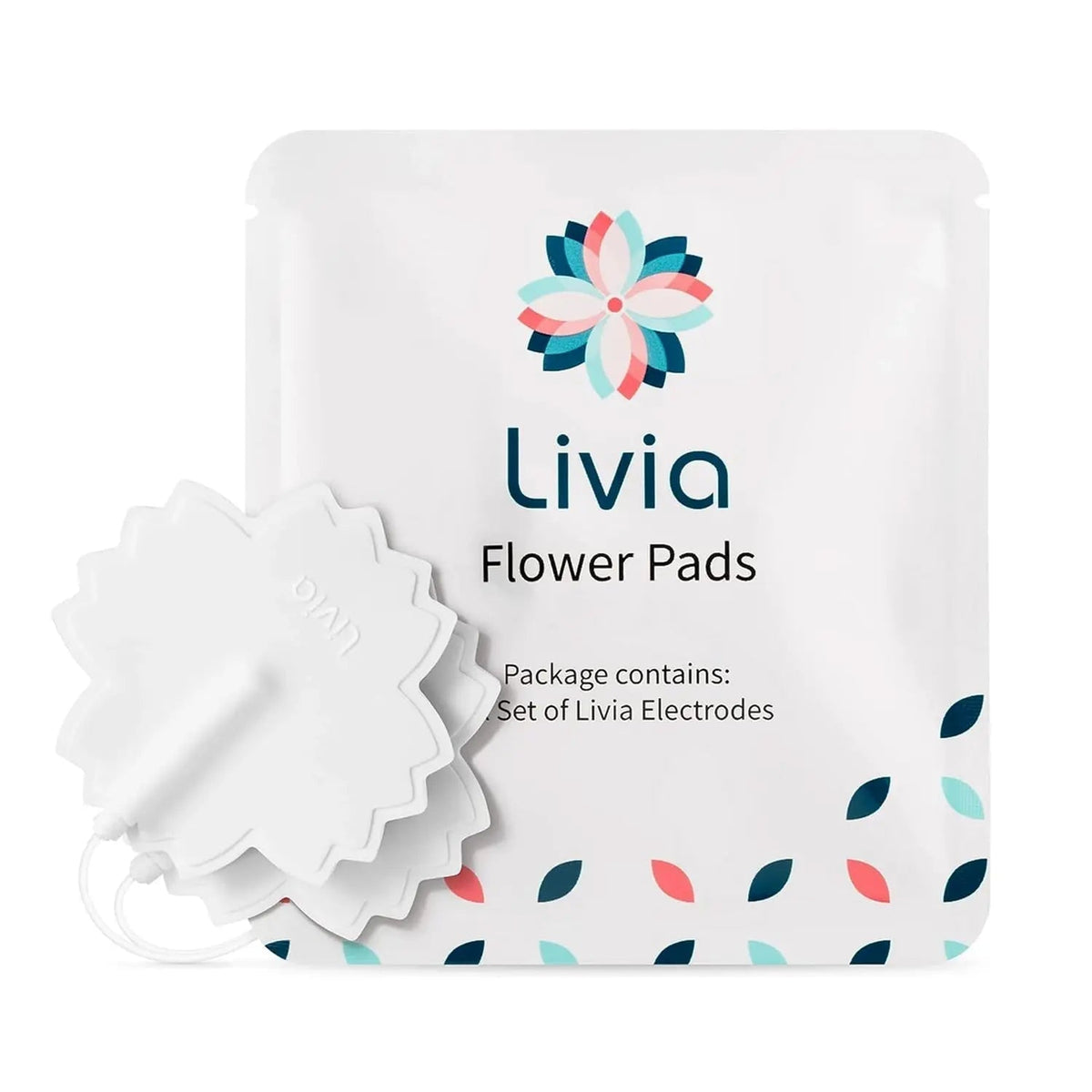 Livia Flower Pads | Electrodes Menstrual Pain Relief Device | Compact, Lightweight, Discreet | Skin-Friendly & Easy to Apply | 1 Set of Electrodes - PrimeBioHealth - canada supplements