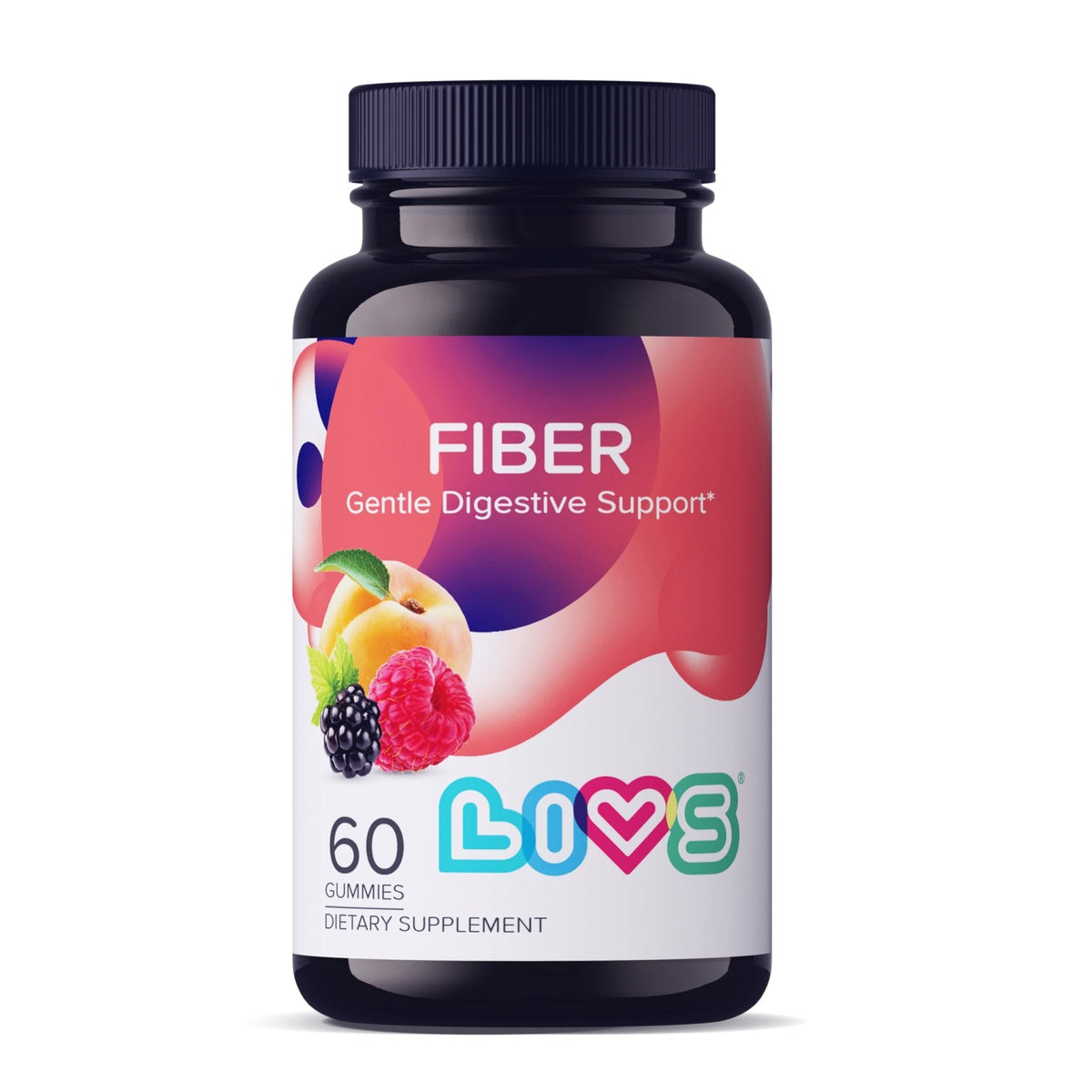 LIVS Fiber Gummies for Adults – Promote Digestive Support & Regularity | Gut Health & Smooth Digestion | Plant-Based Prebiotic | Non-GMO Fiber Supplement - PrimeBioHealth - canada supplements