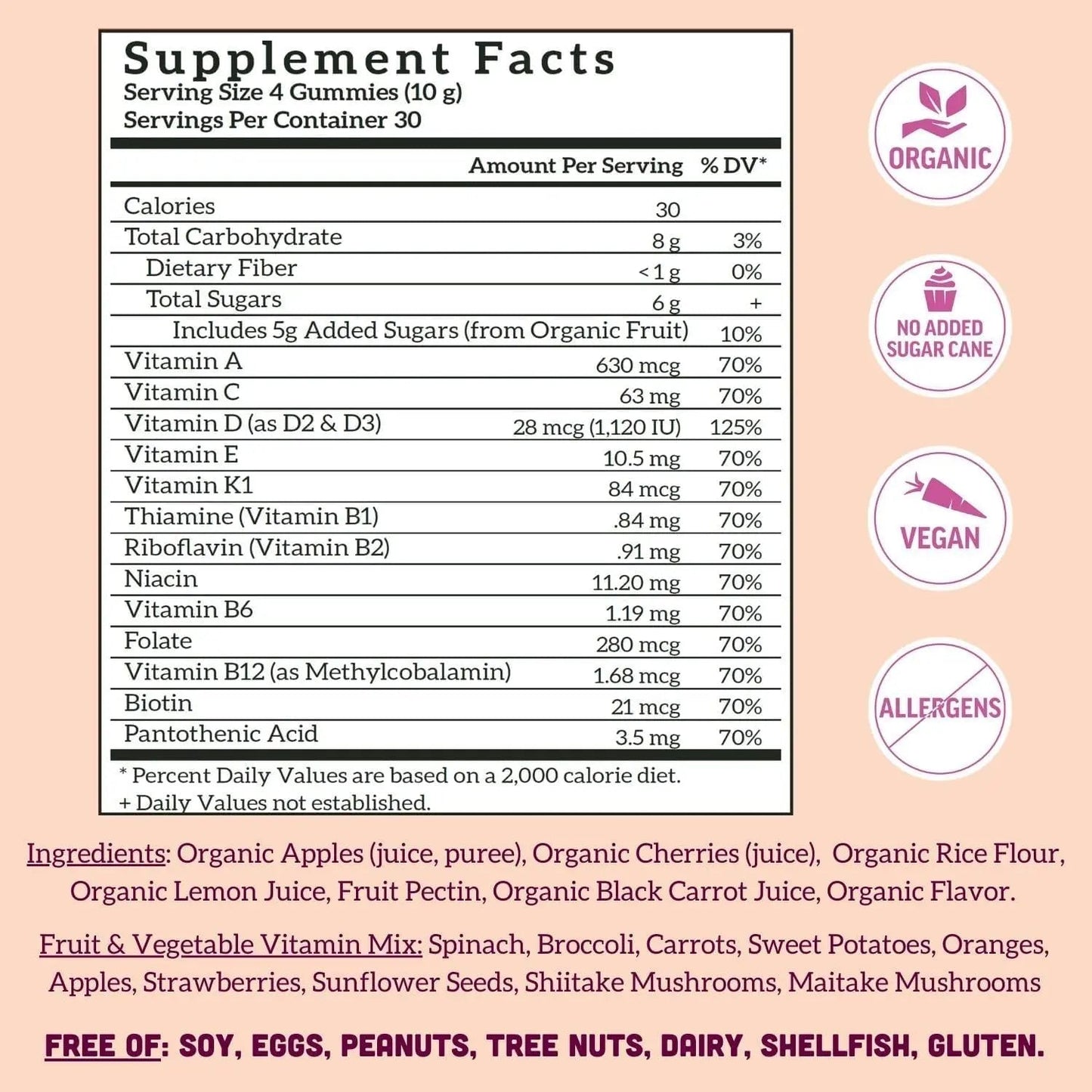 Llama Naturals Multivitamin for Women, Vegan, Organic Gummies with Vitamin D, C and K, Women's Real Fruit Gummy Vitamins - PrimeBioHealth - canada supplements