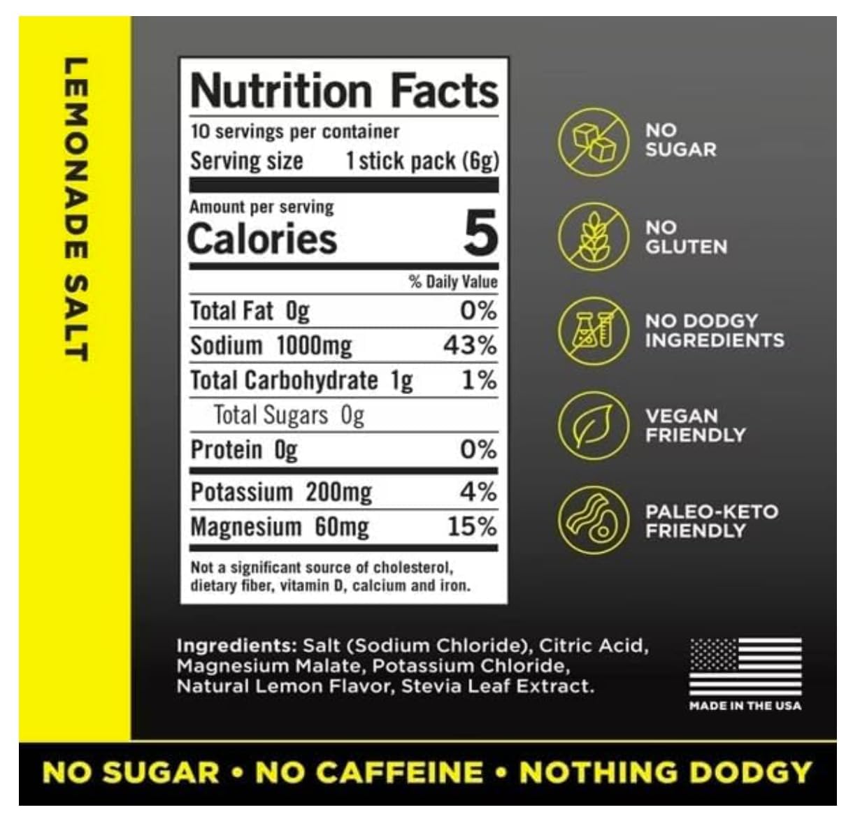 LMNTS Lemonade Zero-Sugar Electrolytes Drinks - 10ct/2.1oz - PrimeBioHealth - canada supplements