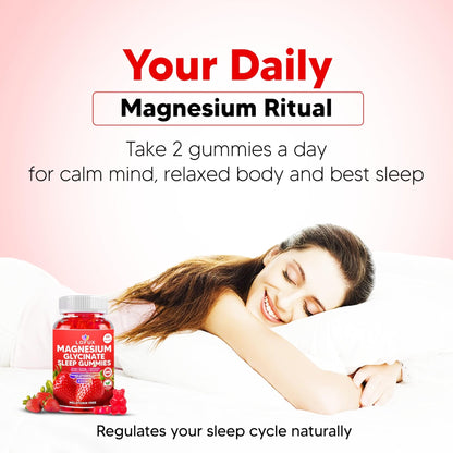 Lofux Magnesium Glycinate Gummies 400mg, Sugar Free Magnesium Gummies for Adults Women, Men, Chewable Supplement Gummy with L-Threonate, Vitamin D, B6, CoQ10 - PrimeBioHealth - canada supplements