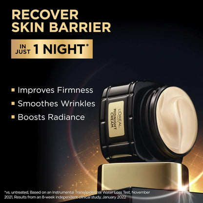 L'Oreal Paris Age Perfect Anti-Aging Midnight Cream, Face Moisturizer to Reduce Wrinkles and Firm Skin, 1.7oz + Serum Sample - PrimeBioHealth - canada supplements