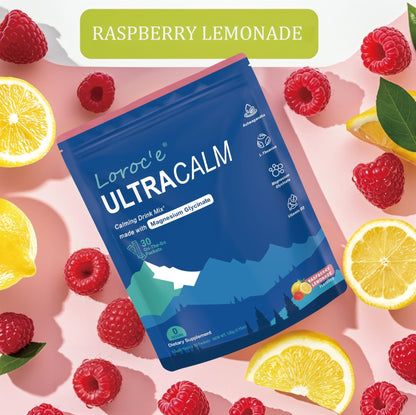 Loroc'e UltraCalm Super Cortisol Reducer Drink, Magnesium Glycinate (30 Servings), L-theanine, Ashwagandha, Vitamin D, No Sugar, - PrimeBioHealth - canada supplements