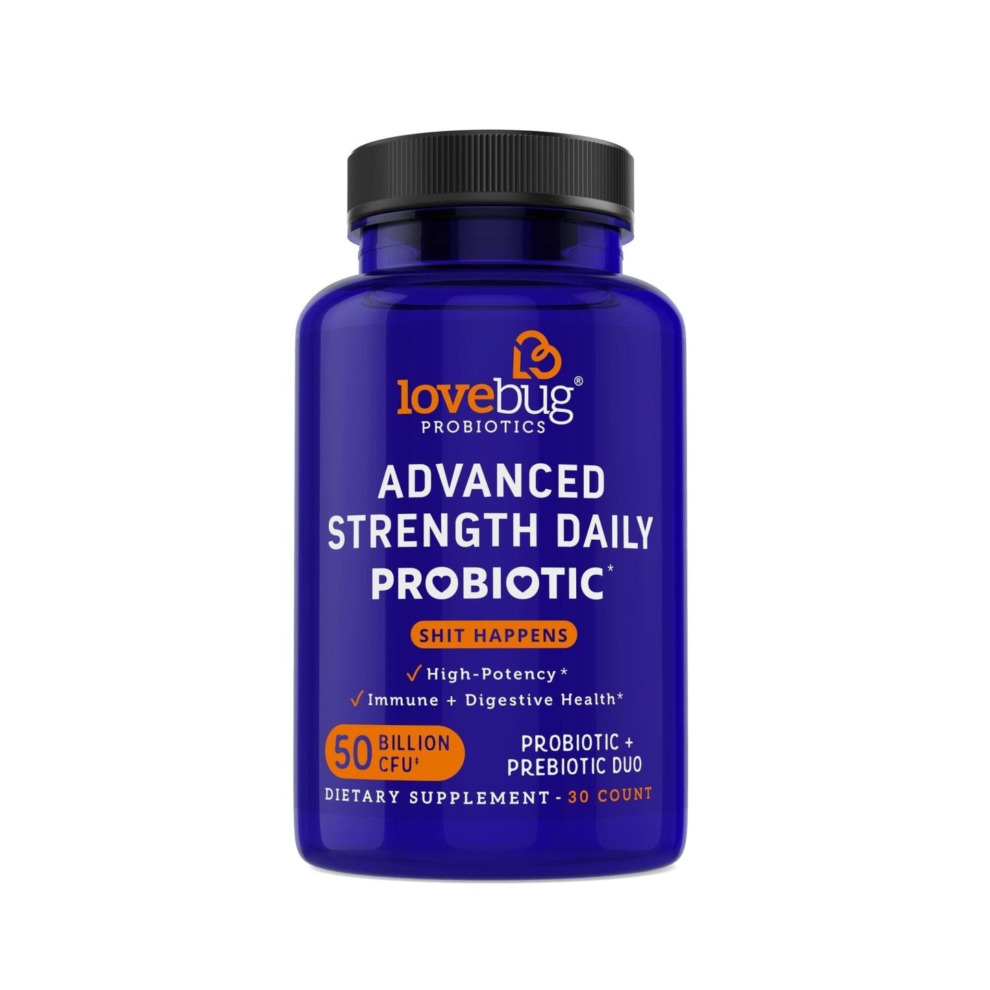 LOVEBUG Award Winning Maximum Strength | Rebuild & Restore Immune and Digestive Microbiome | 10 Clinically Studied Strains for Constipation - PrimeBioHealth - canada supplements