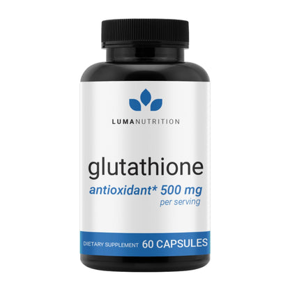 Luma Nutrition Premium Glutathione Supplement - 500mg - L-Glutathione - Antioxidant Support - PrimeBioHealth - canada supplements