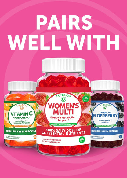Lunakai USA Made Prebiotic + Probiotic Gummies for Women and Men - High Potency 5 Billion CFUs with Fibers - PrimeBioHealth - canada supplements