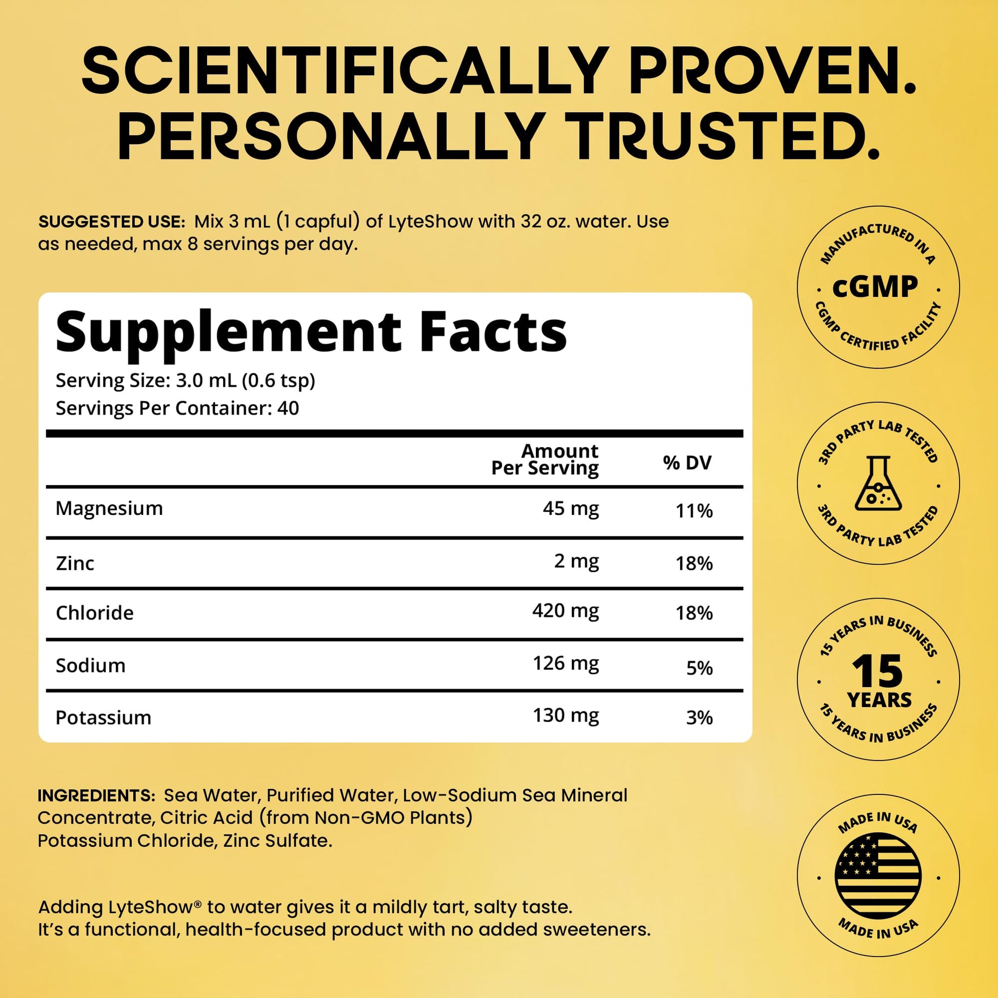LyteShow - Electrolyte Drops for Rapid Rehydration + Digestion + Brain + Energy + Immunity - PrimeBioHealth - canada supplements