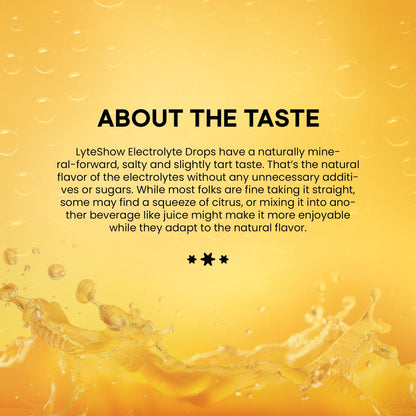LyteShow - Electrolyte Drops for Rapid Rehydration + Digestion + Brain + Energy + Immunity - PrimeBioHealth - canada supplements