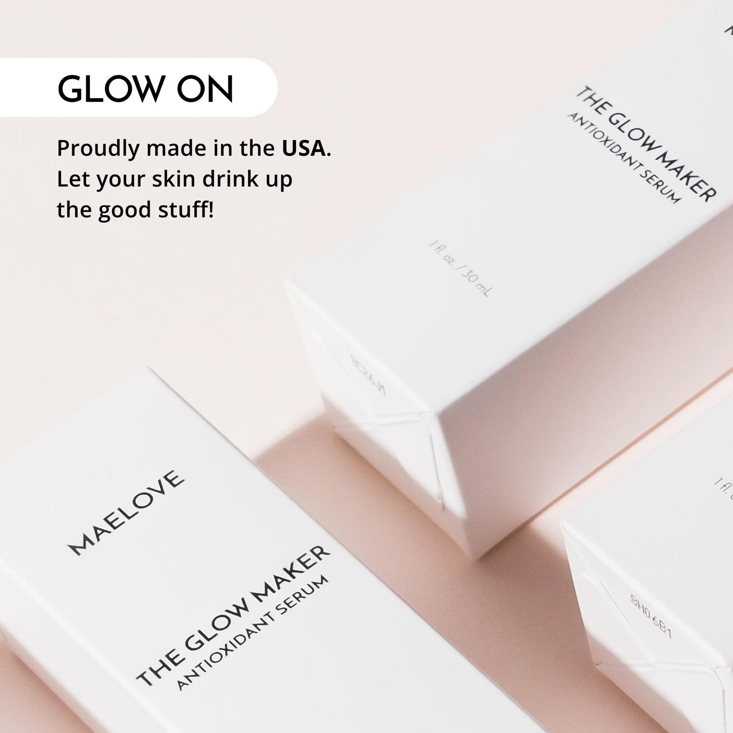 MAELOVE Glow Maker Vitamin C Serum with Vitamin E, Ferulic Acid & Hyaluronic Acid, Award-Winning Brightening - PrimeBioHealth - canada supplements