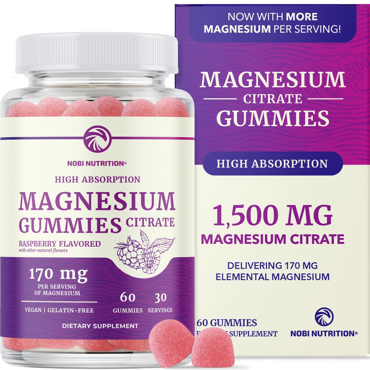 Magnesium Citrate Gummies | Extra Strength for Calm, Relaxation & Digestion | High Absorption Magnesium Gummies for Adults | Vegan, Non-GMO - PrimeBioHealth - canada supplements