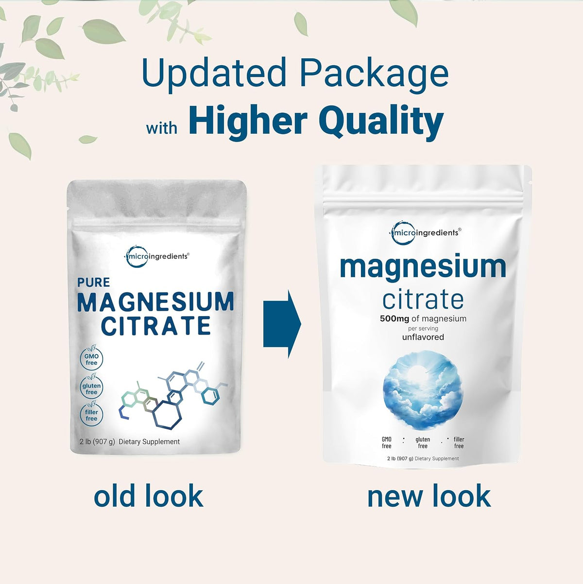 Magnesium Citrate Powder, 2lbs | Unflavored Magnesium Supplement | Relaxation and Nutrient Utilization | Easily Absorbed Formula | Non-GMO, Vegan, Gluten Free - PrimeBioHealth - canada supplements