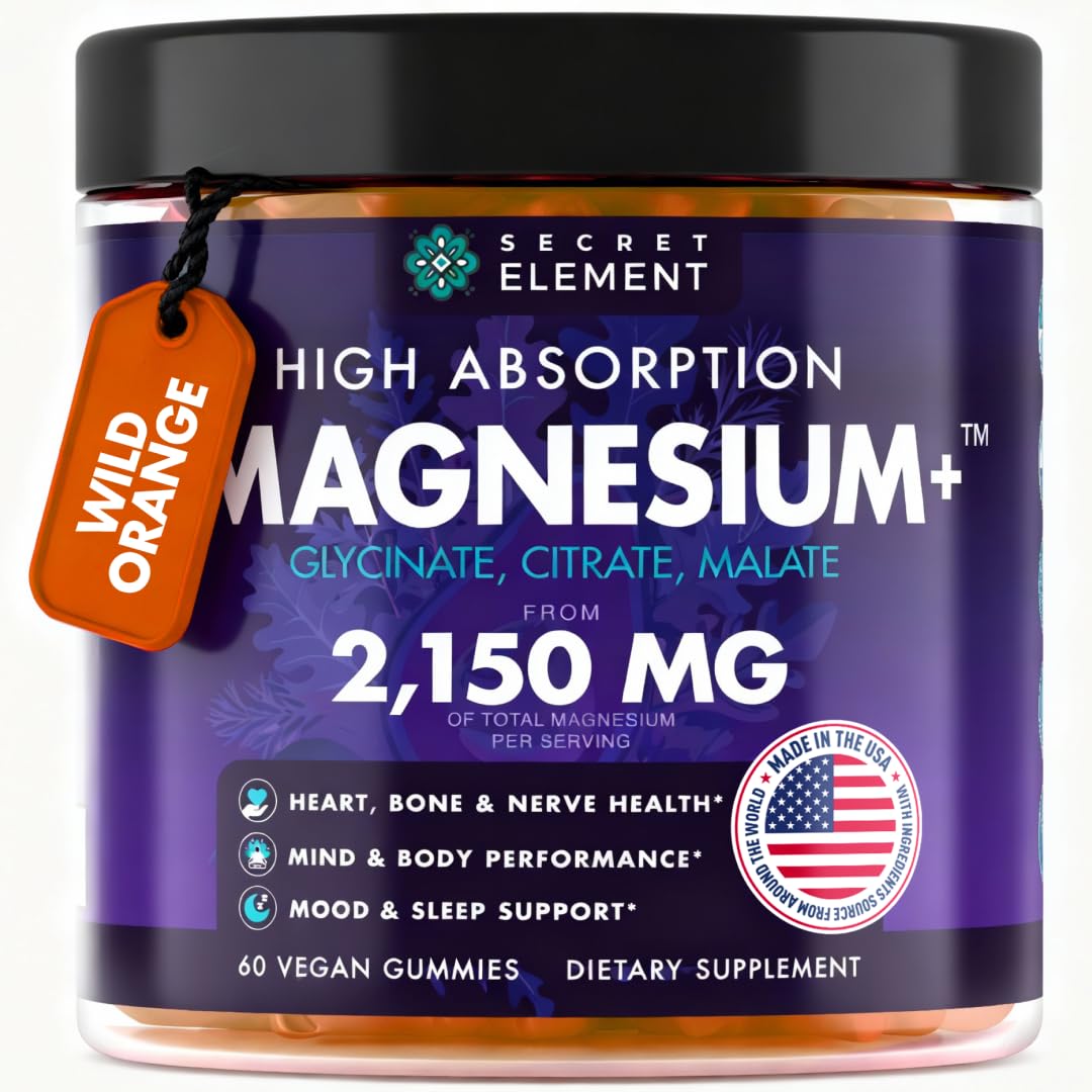 Magnesium Glycinate 2150MG, High Absorption Magnesium Glycinate, Citrate, Malate, Sugar-Free,Vegan, Inspired by Wellness Traditions Like Arjuna - PrimeBioHealth - canada supplements