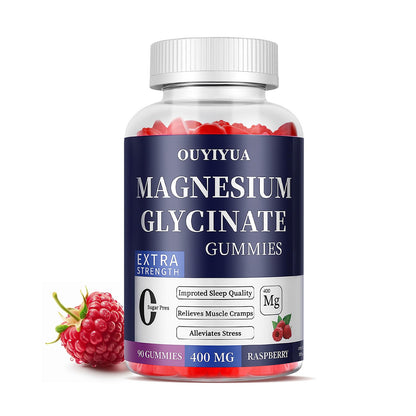 Magnesium Glycinate 400mg Gummies, Sugar Free Magnesium Gummies with Vitamins D, B6 for Sleep Support, - PrimeBioHealth - canada supplements
