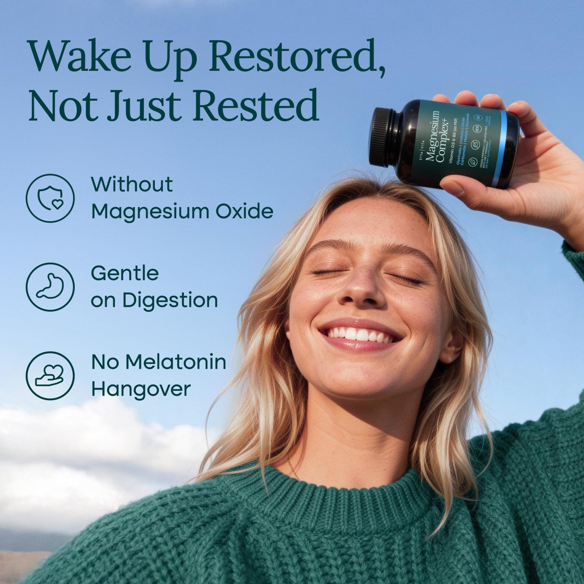 Magnesium Glycinate Complex (7-in-1) 500mg with D3 & B6 P5P - Multi-Form Blend with Glycinate, Citrate, Malate, Taurate, Gluconate, Carbonate, & Orotate - PrimeBioHealth - canada supplements