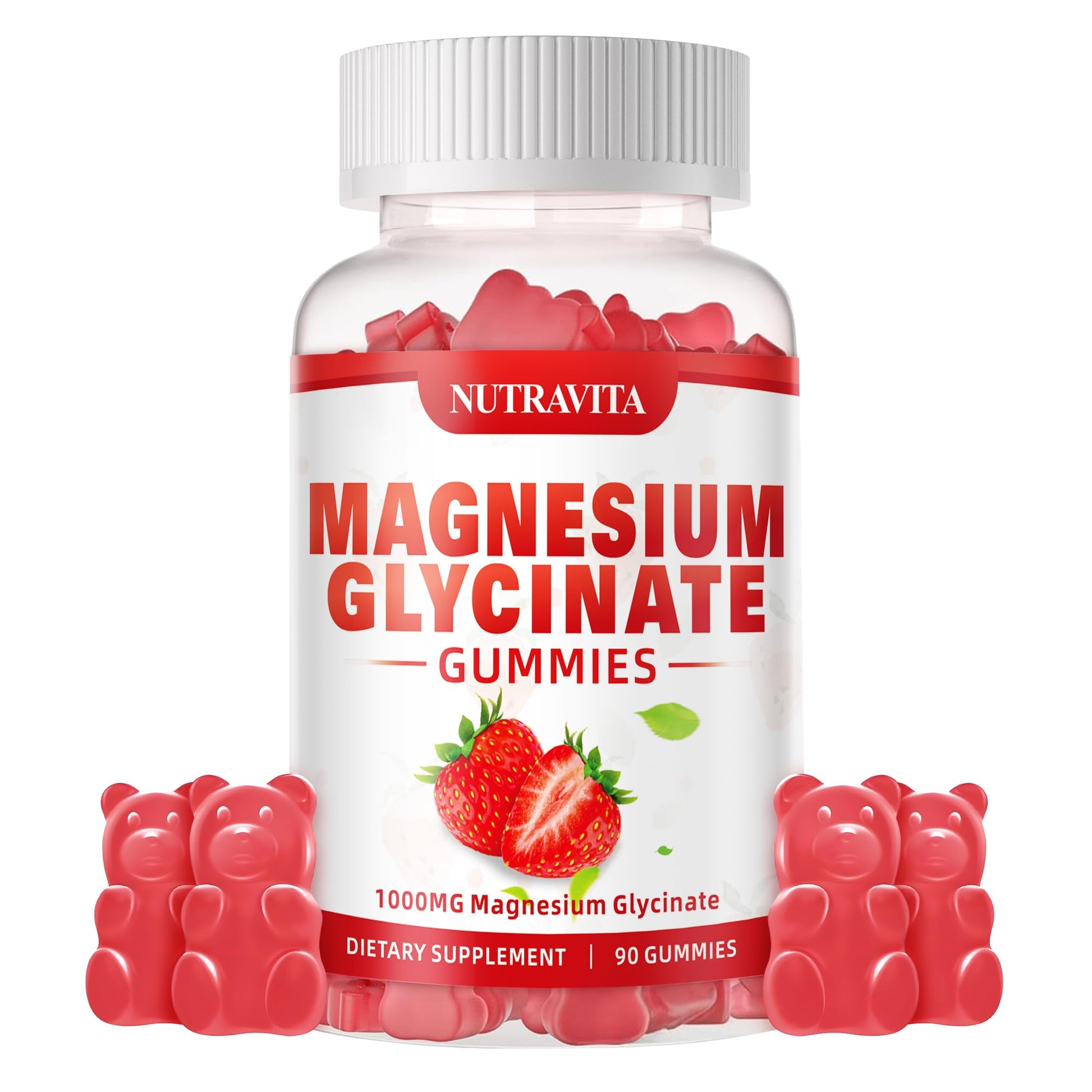 Magnesium Glycinate Gummies 1000mg with Magnesium L-Threonate,Chelated Magnesium Potassium Complex Supplement with VitD, B6, CoQ10, Calcium,Supports for Memory - PrimeBioHealth - canada supplements