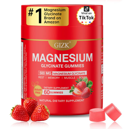Magnesium Glycinate Gummies 500mg – Sugar Free Magnesium Gummies with L-Theanine - Sleep, Calm, Stress Relief for Adults & Kids 4+ - PrimeBioHealth - canada supplements