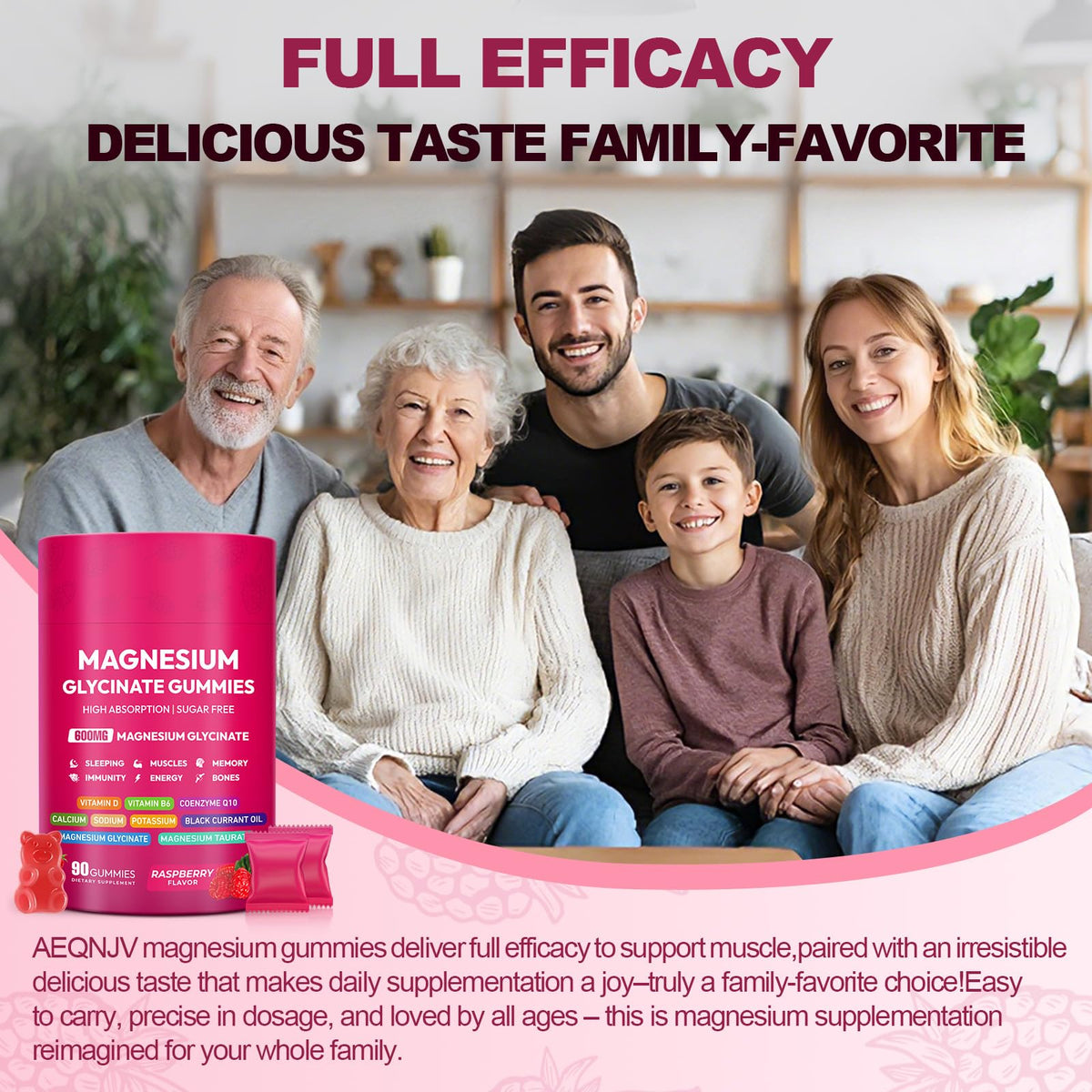 Magnesium Glycinate Gummies 600mg, High Absorption Magnesium Complex, Sugar Free Chewables Gummies with VitaminD & B6 - PrimeBioHealth - canada supplements
