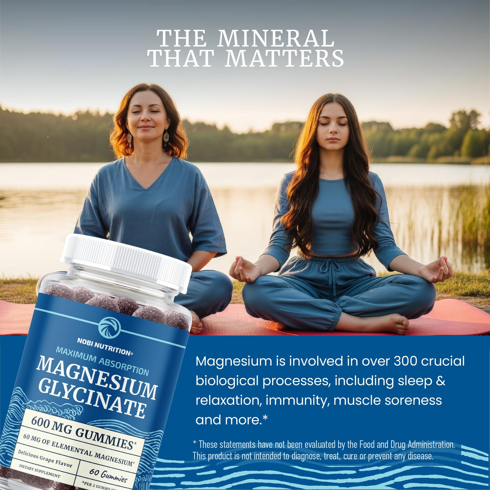 Magnesium Glycinate Gummies 600MG | Sleep, Calm & Relaxation Support | 60MG Elemental Mag Per Serving | Grape Flavor, Gluten-Free | High Absorption Magnesium Gummies for Women, Men & Family | 60 Ct - PrimeBioHealth - canada supplements