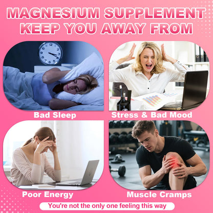 Magnesium Glycinate Gummies 700MG - 21-in-1 Advanced Magnesium Supplement with Ashwagandha, L-Theanine, Zinc, Vitamin - Sugar Free Magnesium Gummies for zzZ - PrimeBioHealth - canada supplements