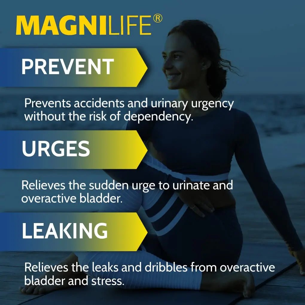 MagniLife Bladder Relief Tablets (125 Ct), Fast-Dissolving Homeopathic Support for Overactive Bladder, Leaks from Sneezing, Coughing or Movement, Daily Use Formula Safe for Men & Women - PrimeBioHealth - canada supplements