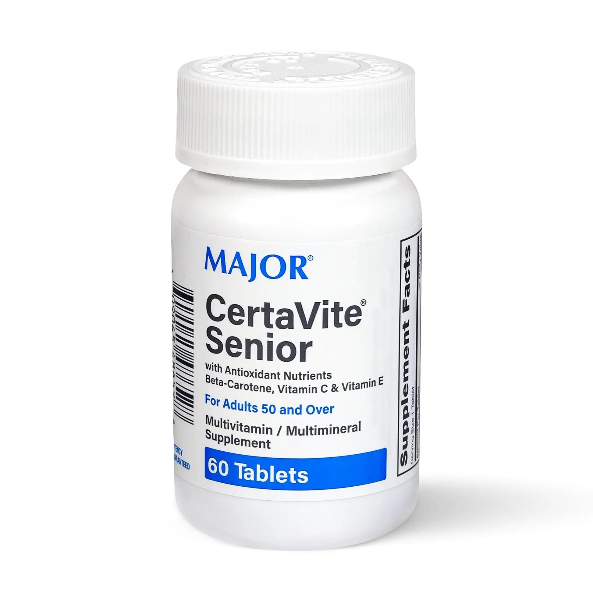 MAJOR CertaVite Senior Multivitamin with Antioxidants – Multivitamin for Women and Men with Beta-Carotene, Iron - PrimeBioHealth - canada supplements
