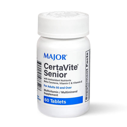 MAJOR CertaVite Senior Multivitamin with Antioxidants – Multivitamin for Women and Men with Beta-Carotene, Iron - PrimeBioHealth - canada supplements