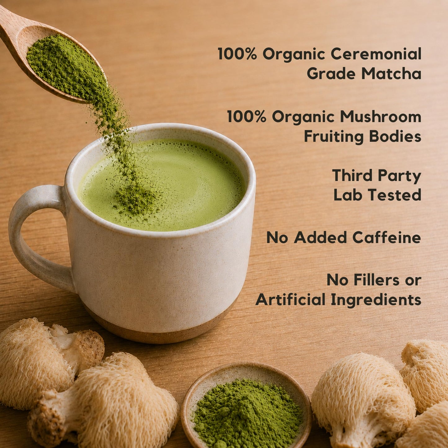 Malama Ceremonial Grade Matcha Powder - Premium Japanese Matcha Green Tea Powder with Organic Lion’s Mane Extract - Organic, Gluten-Free, Vegan, & Unsweetened (2.1 oz) for Energy & Focus - PrimeBioHealth - canada supplements