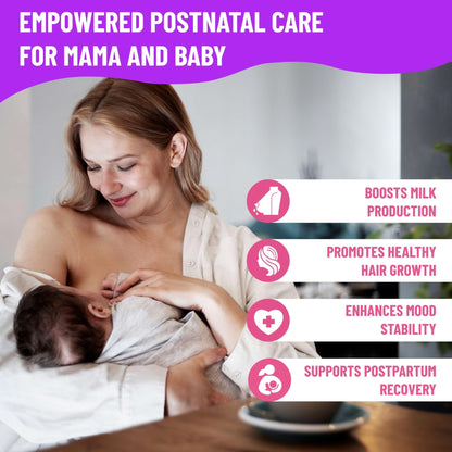 Mama's Select Postnatal Vitamins – Boosts Hair Recovery, Milk Supply, & Wellness – Allergen-Free, Vegan, MTHFR Friendly, Methylated Folate & B Vitamins, - PrimeBioHealth - canada supplements