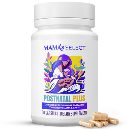 Mama's Select Postnatal Vitamins – Boosts Hair Recovery, Milk Supply, & Wellness – Allergen-Free, Vegan, MTHFR Friendly, Methylated Folate & B Vitamins, - PrimeBioHealth - canada supplements