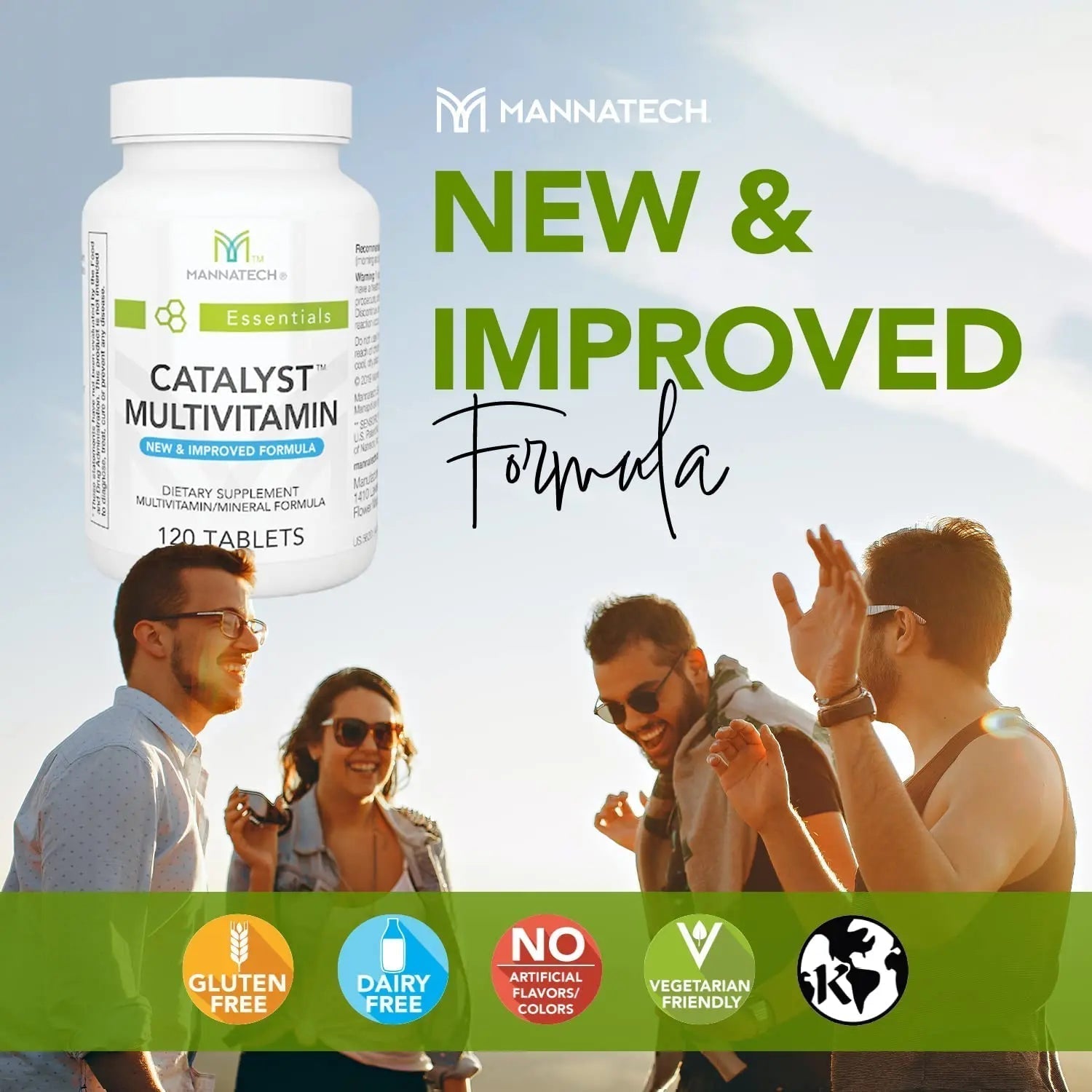 Mannatech Catalyst Multivitamin 120 Tablets, Maximize Your Multivitamin. Provides Antioxidants Vitamin A, Vitamin C, and Vitamin E - PrimeBioHealth - canada supplements