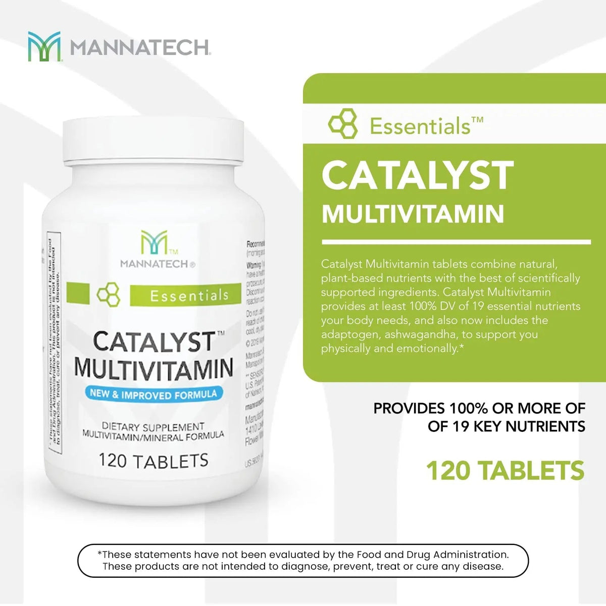 Mannatech Catalyst Multivitamin 120 Tablets, Maximize Your Multivitamin. Provides Antioxidants Vitamin A, Vitamin C, and Vitamin E - PrimeBioHealth - canada supplements