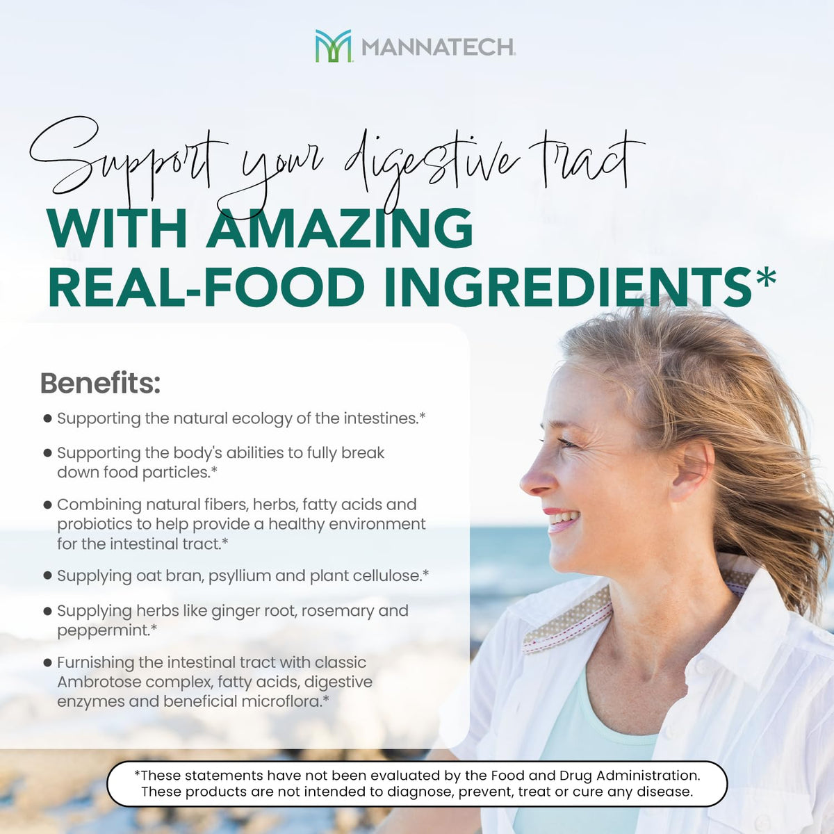 Mannatech Digestive Enzymes and Probiotics - Powered by Ambrotose Derived from The Aloe Vera Plant - Digestive and Colon Cleanser Helps Support Overall Gut Heath - PrimeBioHealth - canada supplements