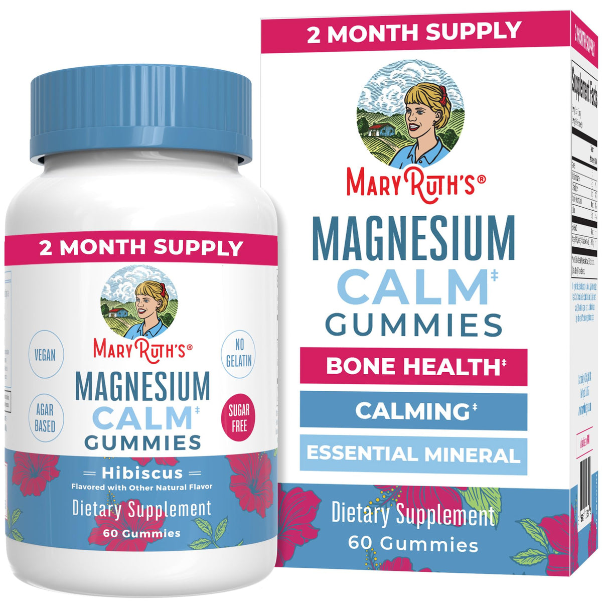 MaryRuth Organics Calm Magnesium Citrate Gummies | 2 Month Supply | Sugar Free | Magnesium Supplement for Adults - PrimeBioHealth - canada supplements