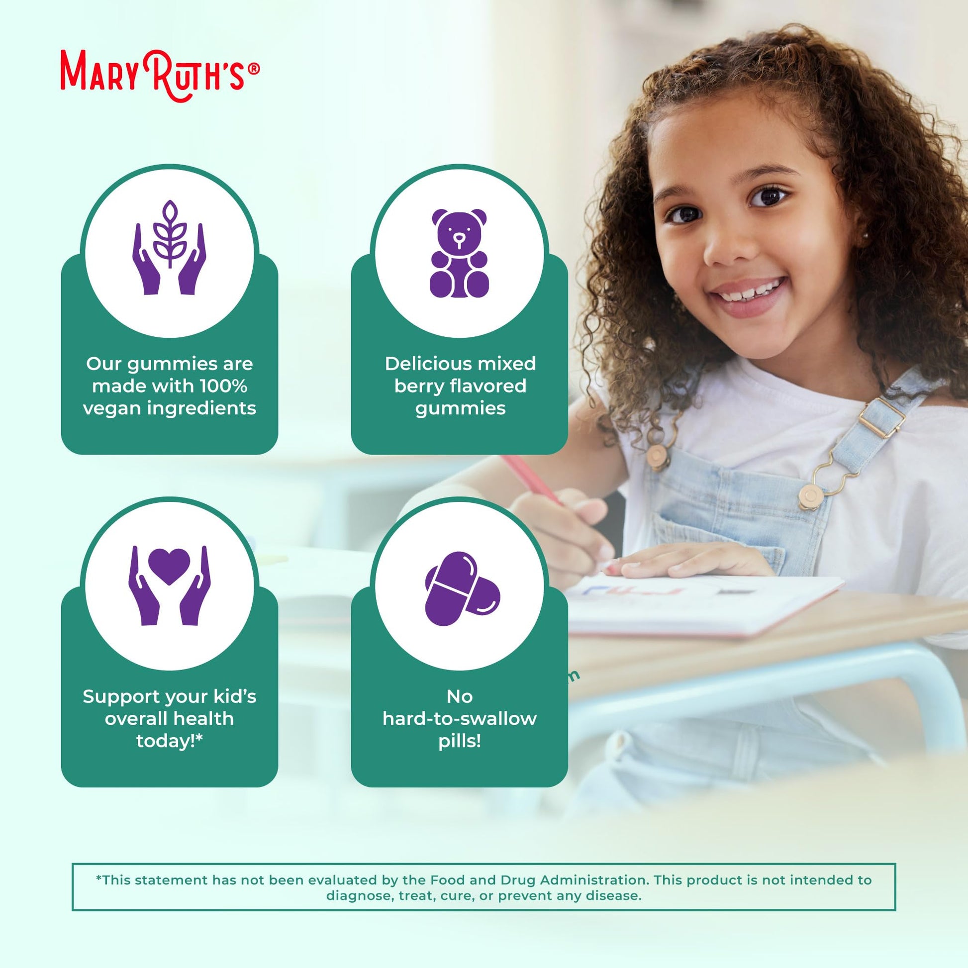 MaryRuth Organics Kids Immune Support Gummies | USDA Organic | Vitamin C, Zinc, and Elderberry Gummies for Kids| Immune Support for Ages 4+ | Vegan - PrimeBioHealth - canada supplements