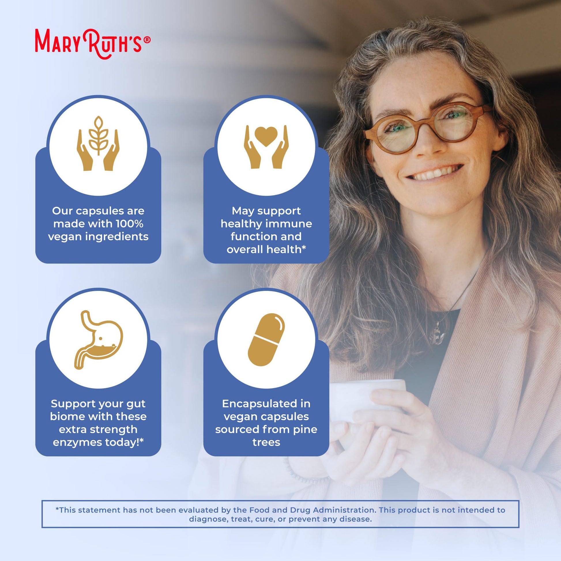 MaryRuth Organics Ultra Digestive Enzymes Capsules | Up to 2 Month Supply | Supplement for Gut Health Support | Digestion & Immune Support - PrimeBioHealth - canada supplements