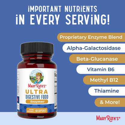 MaryRuth Organics Ultra Digestive Enzymes Capsules | Up to 2 Month Supply | Supplement for Gut Health Support | Digestion & Immune Support - PrimeBioHealth - canada supplements