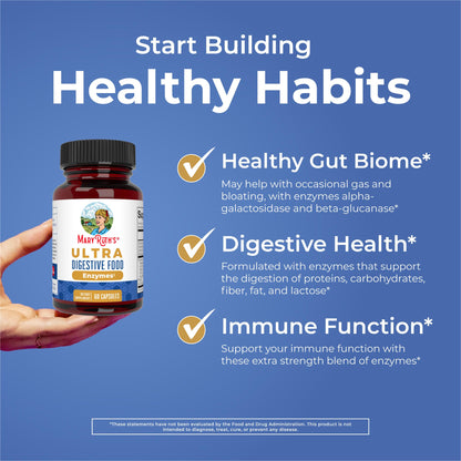 MaryRuth Organics Ultra Digestive Enzymes Capsules | Up to 2 Month Supply | Supplement for Gut Health Support | Digestion & Immune Support - PrimeBioHealth - canada supplements