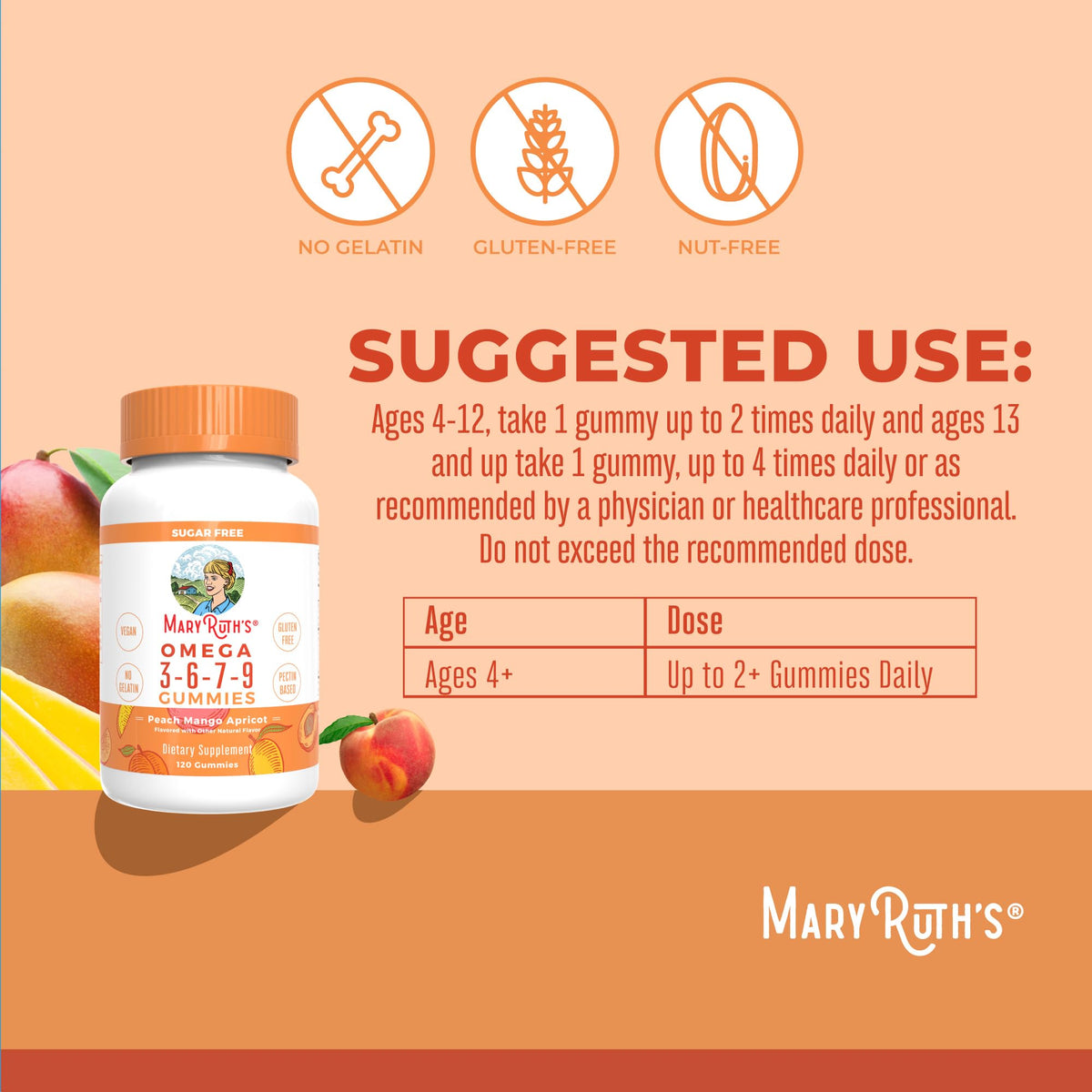 MaryRuth Organics Vegan Omega 3 6 7 9 Gummies | Up to 4 Month Supply | Omega 3 Supplement with Flaxseed Oil | Omega 3 Gummies - PrimeBioHealth - canada supplements
