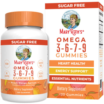 MaryRuth Organics Vegan Omega 3 6 7 9 Gummies | Up to 4 Month Supply | Omega 3 Supplement with Flaxseed Oil | Omega 3 Gummies - PrimeBioHealth - canada supplements