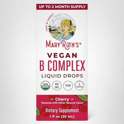 MaryRuth Organics Vitamin B Complex | B Vitamins Complex | Biotin | Vitamin B12 | Niacin | Folate | Metabolic Support Supplement | Vegan | USDA Organic - PrimeBioHealth - canada supplements