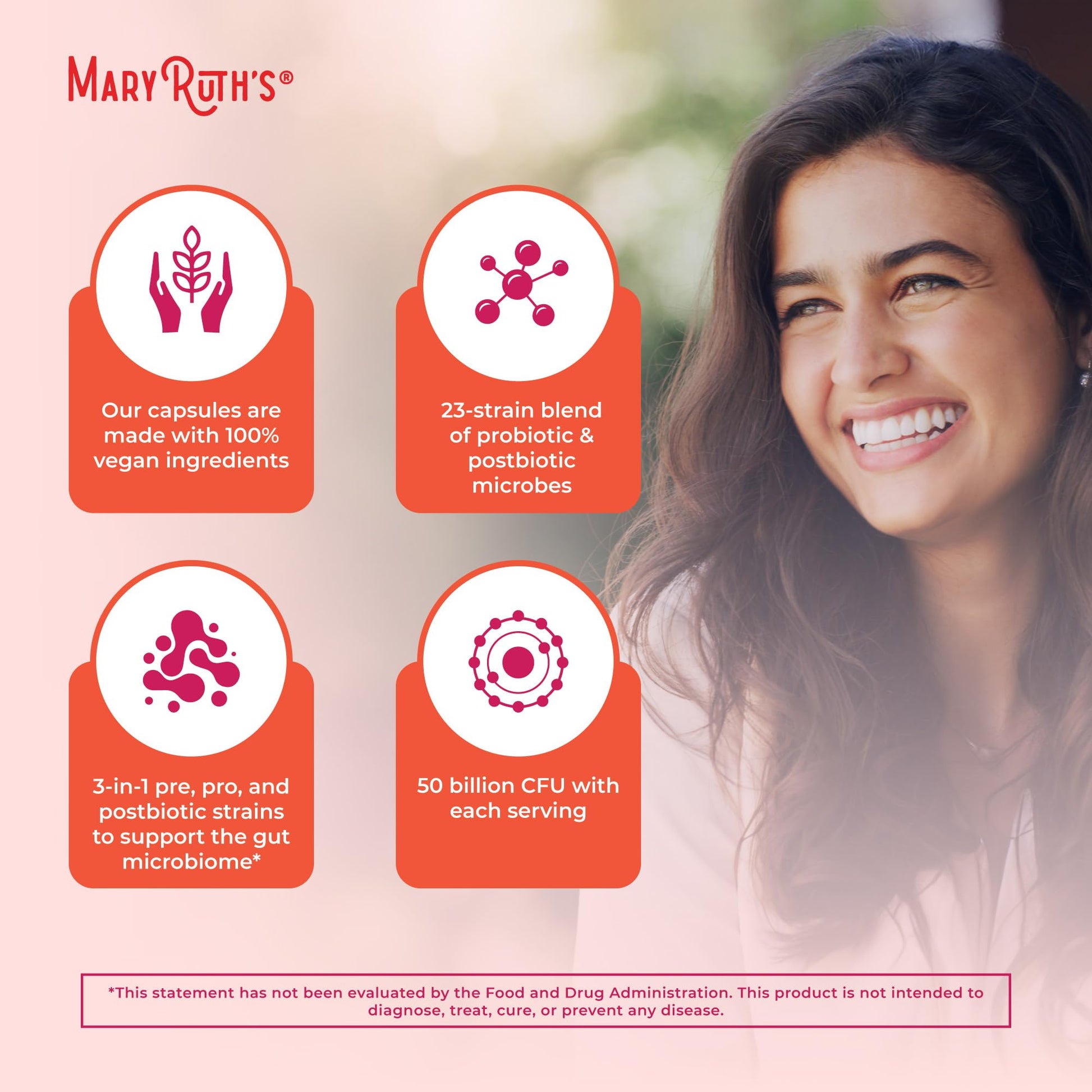 MARYRUTH'S 3-in-1 Daily Health Probiotics for Women | Hormone Support & Gut Health Supplement for Women | Women’s Probiotic - PrimeBioHealth - canada supplements