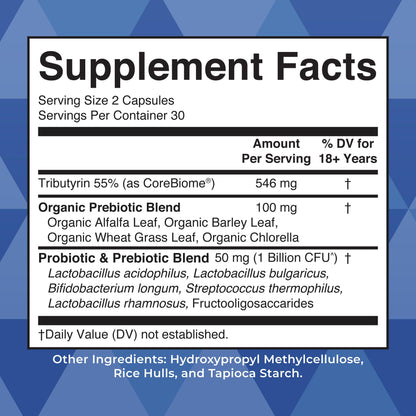 MARYRUTH'S Complete Gut Health+ Capsules | 5 Probiotic Blend | Butyrate | Corebiome® | Vegan Gut Support | Support Gastrointestinal Health & Microbiome - PrimeBioHealth - canada supplements
